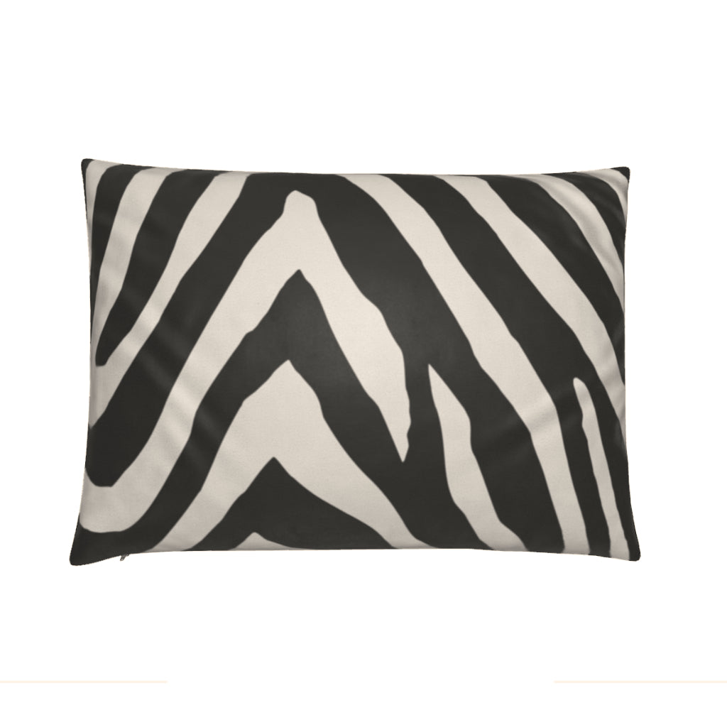 Zebra Pillow in Onyx