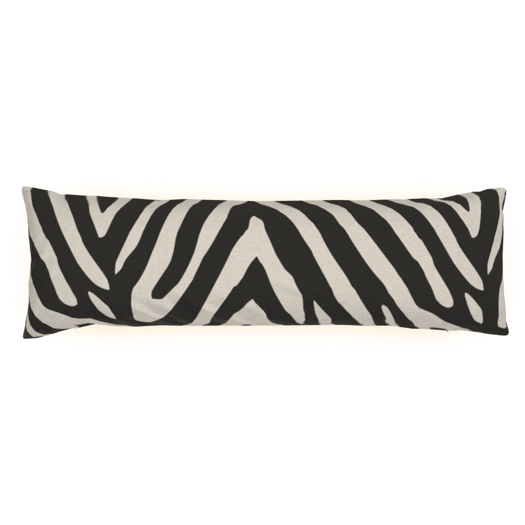 Zebra Pillow in Onyx