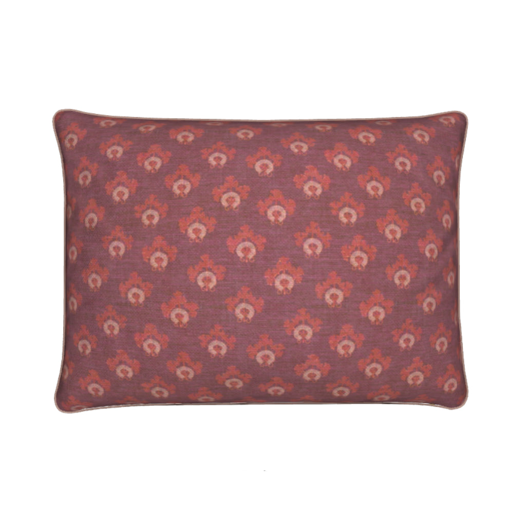 Jonquils Pillow in Cerise with Pink Welt
