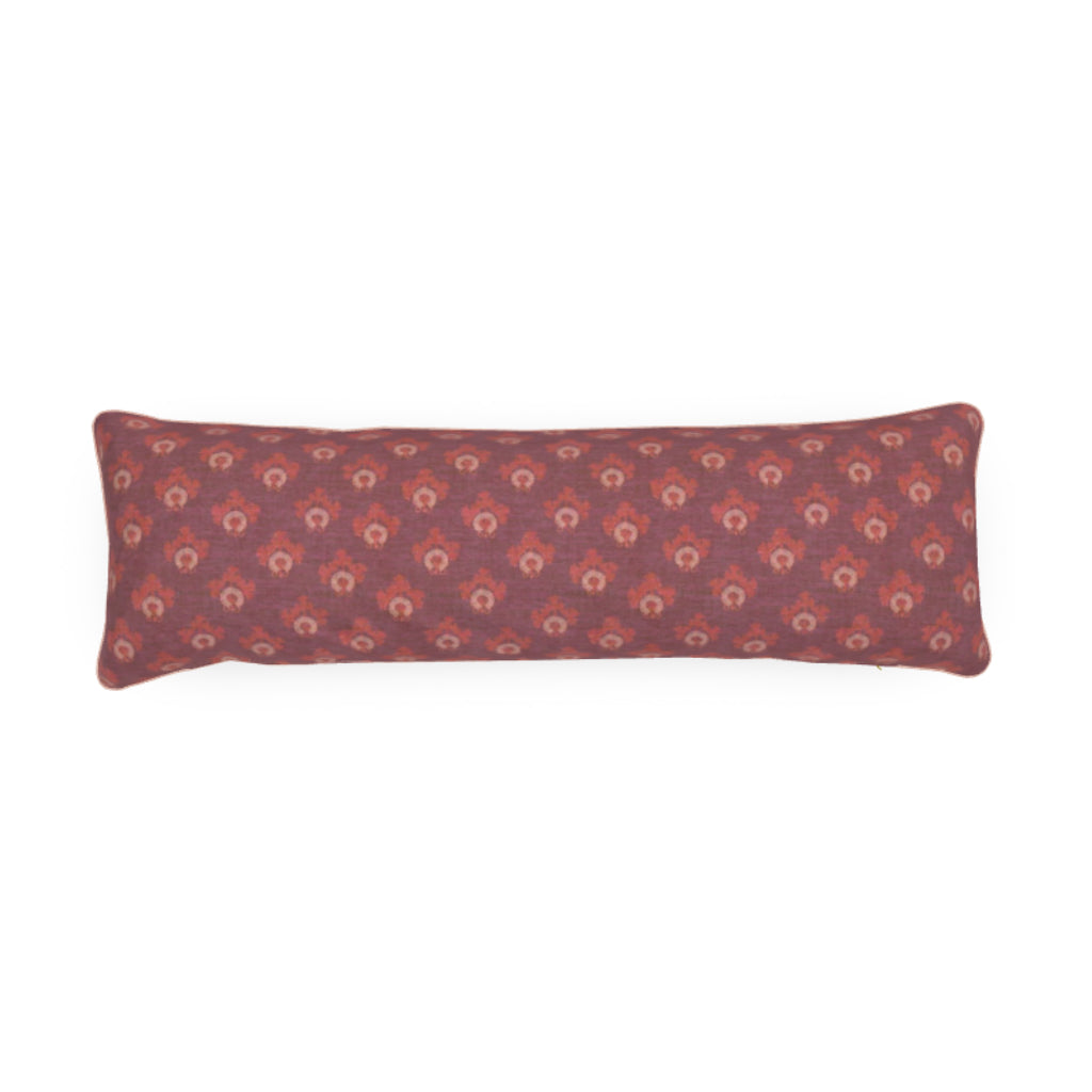Jonquils Pillow in Cerise with Pink Welt